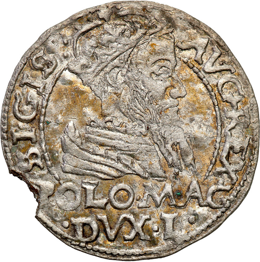 Zygmunt II August. Grosz 1566 na stopę polską, Tykocin RZADKOŚĆ R5